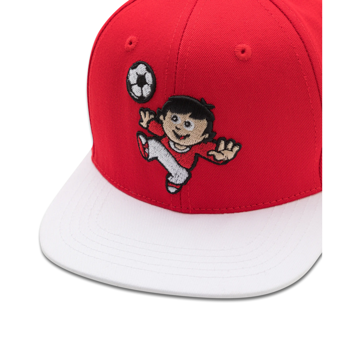 koaa – Mainzelmännchen “Fritzchen am Ball” – Snapback rød/hvid