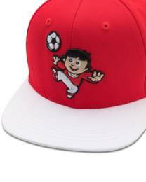 koaa – Mainzelmännchen “Fritzchen am Ball” – Snapback rød/hvid