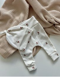 Newborn sæt CHERRY rib