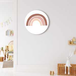 Wall circle | Rainbow | Natural Old Pink