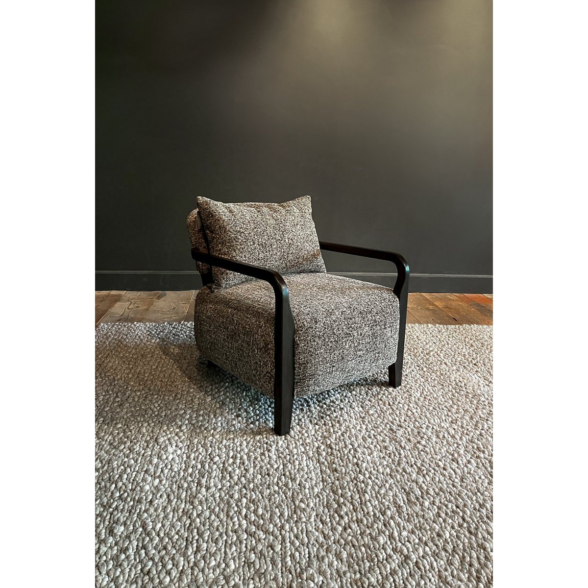 SEAT WILDOX CASHMERE BROWN DARK BROWN OAK