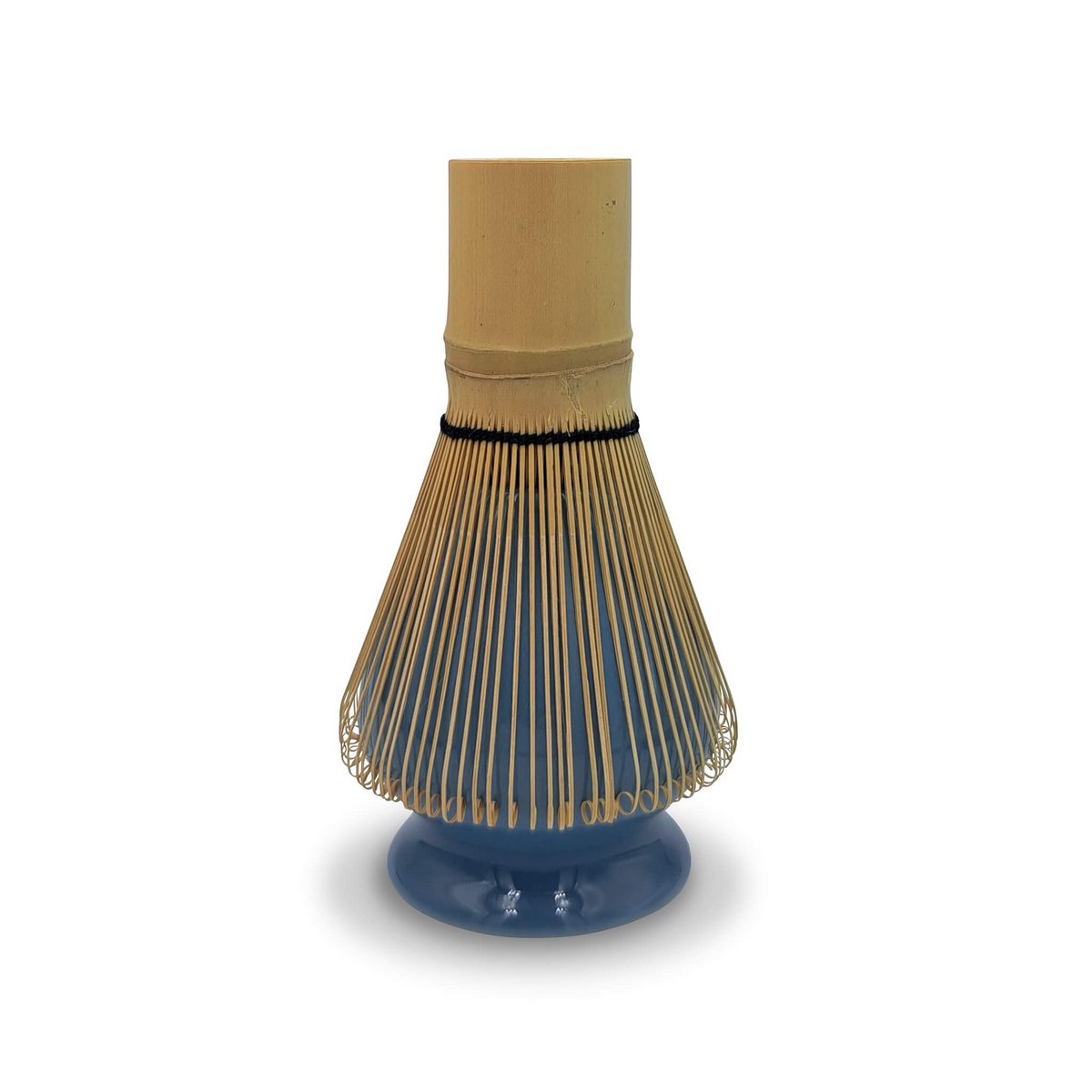 Matcha Besen Kusenaoshi Blue wykonany z ceramiki