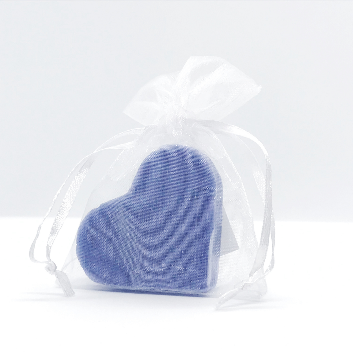 Heart soap with organic shea butter and lavender