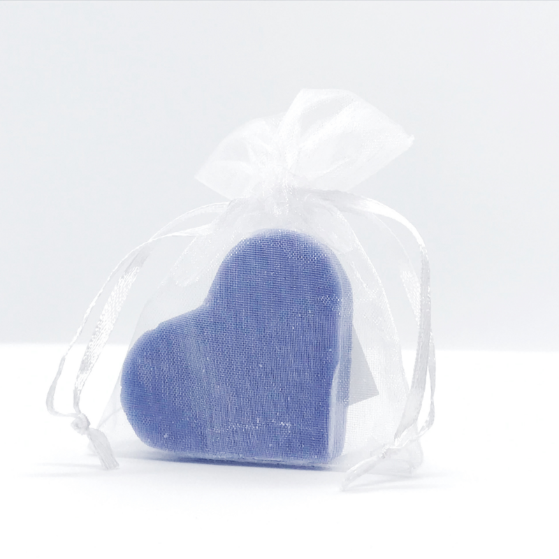 Herzseife mit Bio-Sheabutter und Lavendel