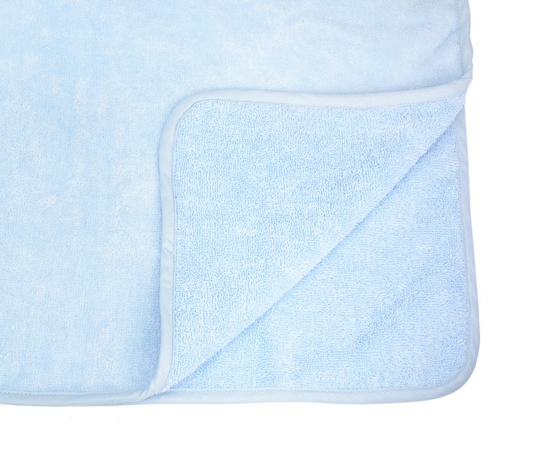 Baby Poncho, Light Blue, 450 gr, 55 x 55 cm