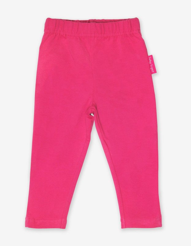 Organic cotton children leggings in pink