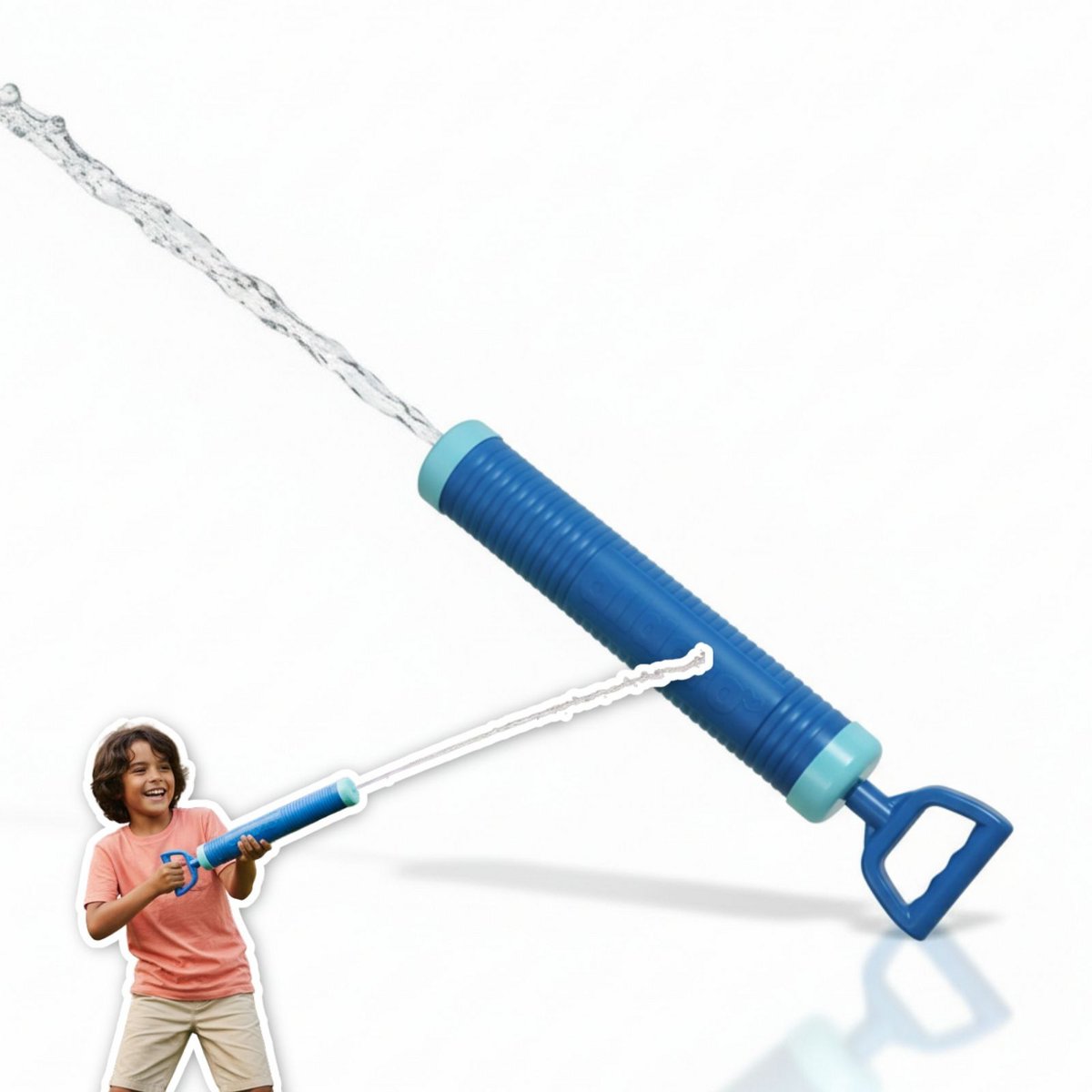 Pistolet wodny Water Shooter 55 cm, zasięg do 12 m, niebieski