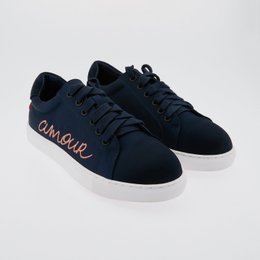 Simone Satin Amour-Bleu Marine