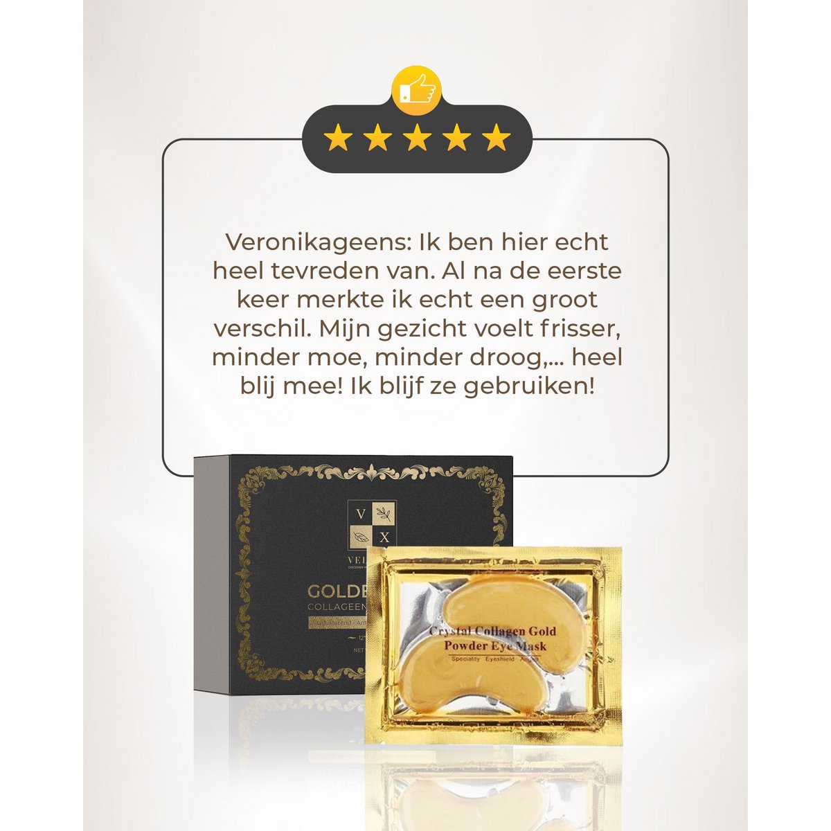 24K Goud Collageen oogmasker 12 paar