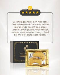 Masque pour les yeux au collagène en or 24 carats 12 paires