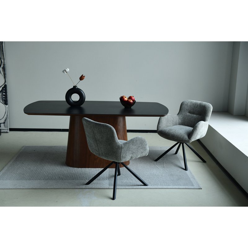 Chaise pivotante Leta - Gris - Lappi