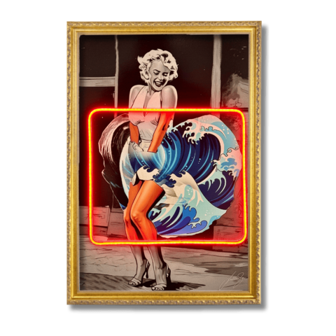 Marilyn Wave Kanagawa | Led Wall Art
