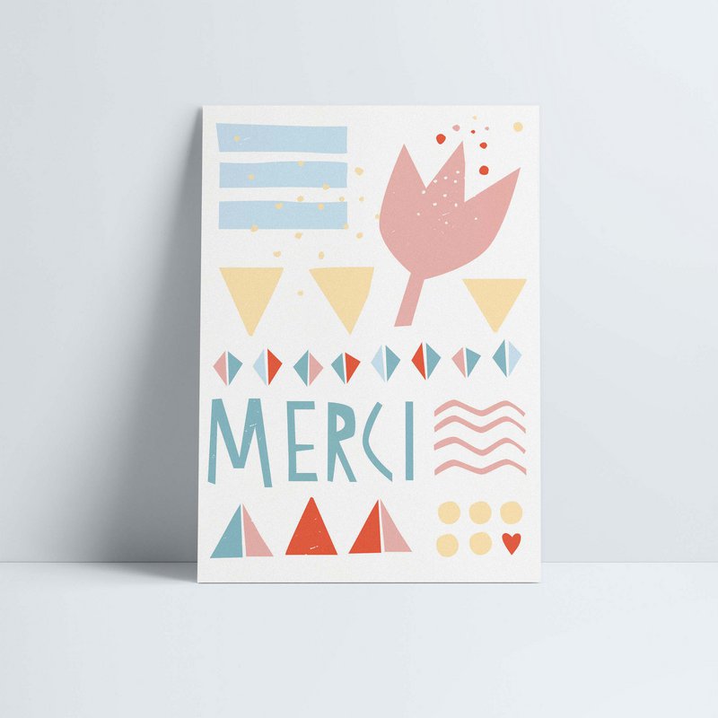 Postkort // »Merci«