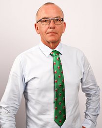 Tie - Green with Santa