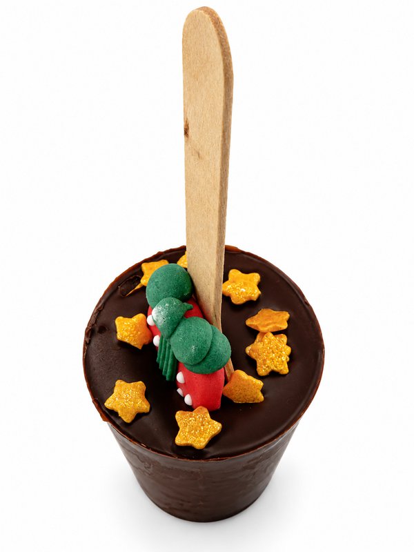 Bittere drinkchocoladestok Kerstmis