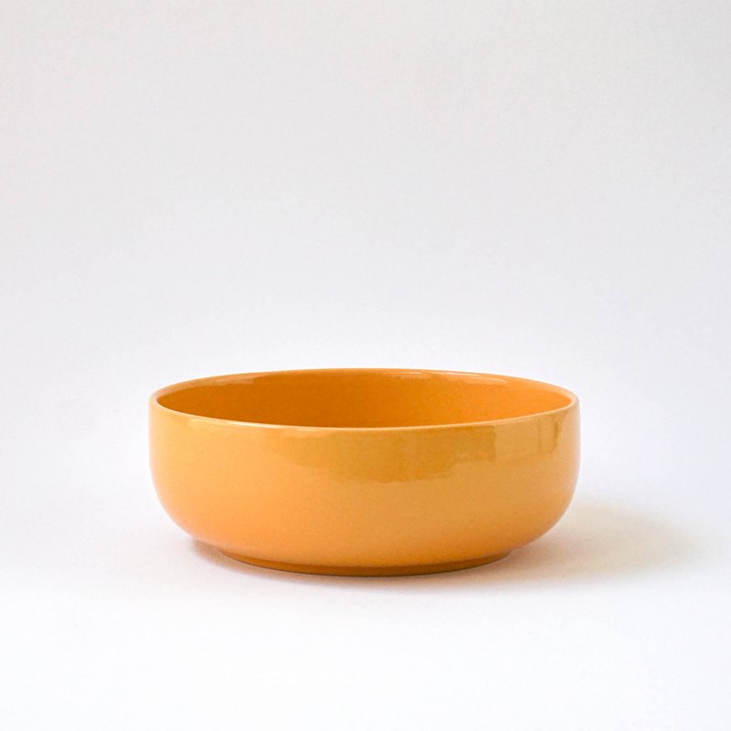 Skål 16 cm Stokrose - gul - 600 ml