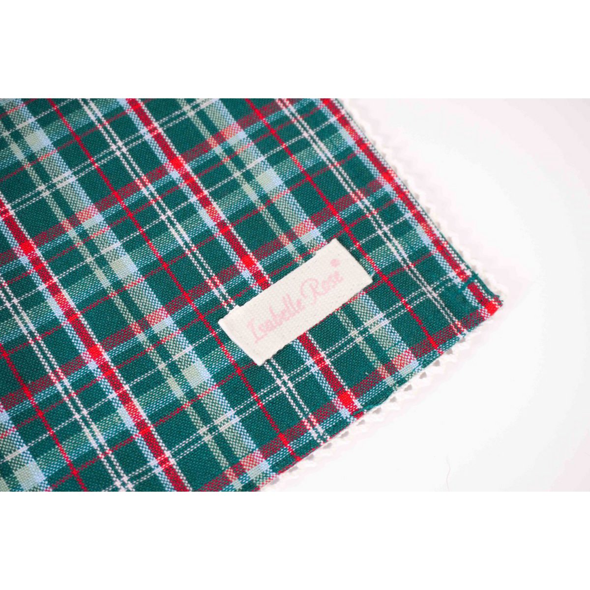 Tovagliolo con pizzo Lisa check 40x40 cm Isabelle Rose