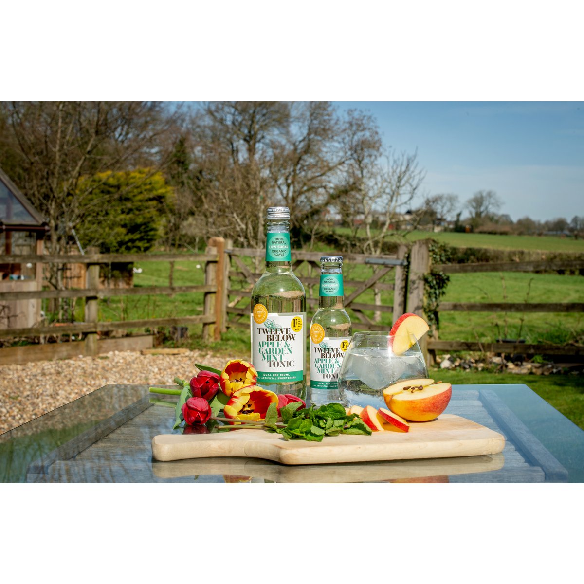Twaalf onder Apple en Garden Mint Tonic