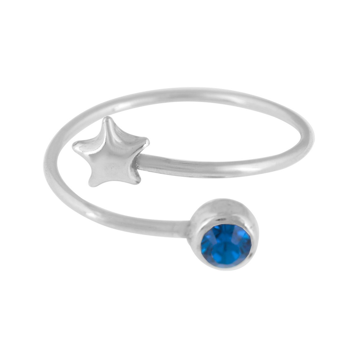 Anillo plata de ley "Universo Azul" Swarovski