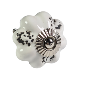 porseleinen knop STAR-wit
