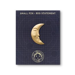 Golden Metal Pin "Moon"