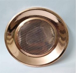 COUVERCLE EN LAITON AVEC FILET FINITION CUIVRE 11,5 cm