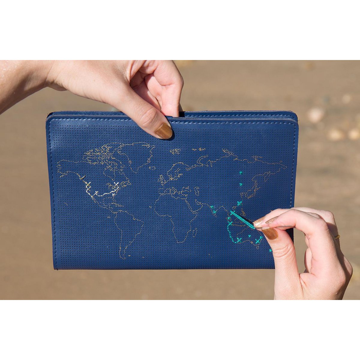 Cahier de voyage Stitch Navy