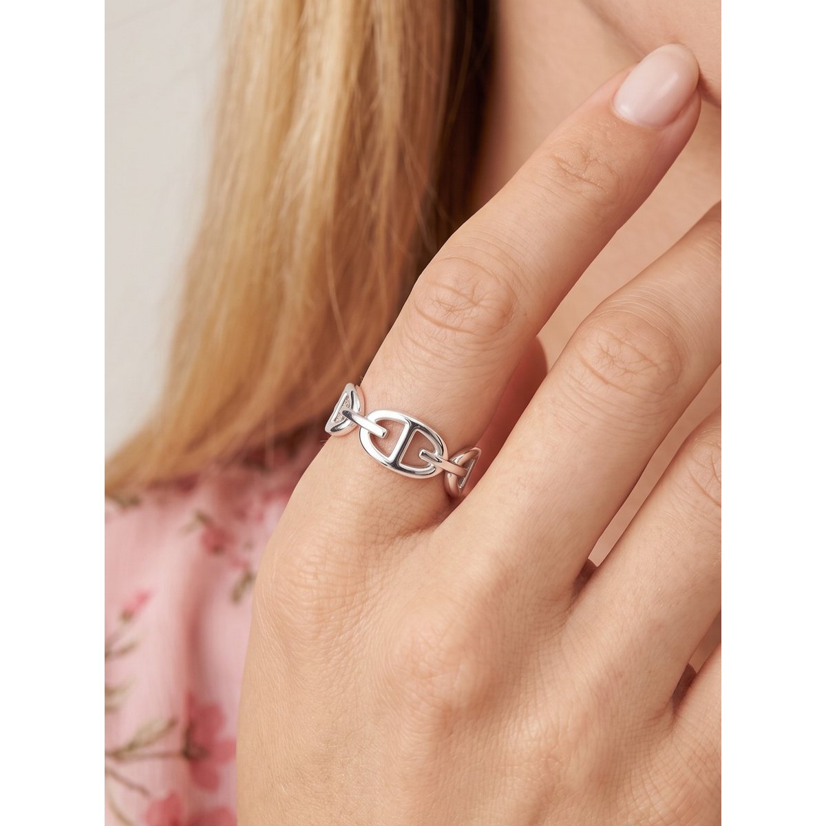 Bague maille marine en acier inoxydable