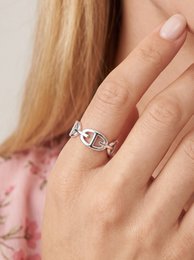Bague maille marine en acier inoxydable