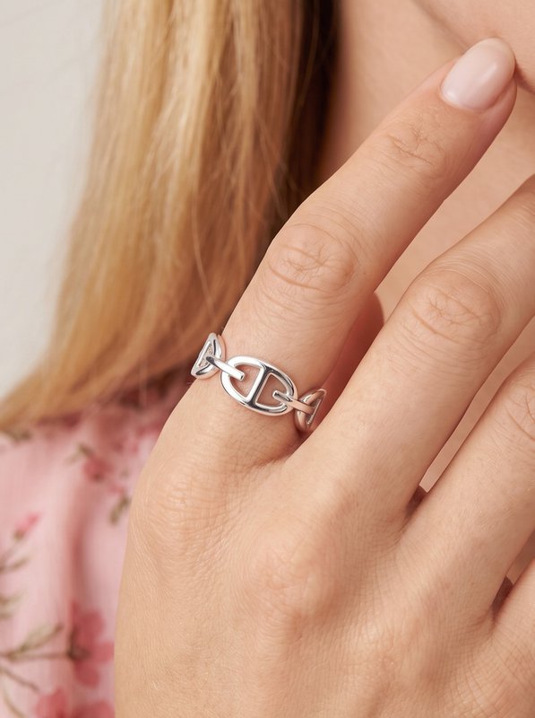 Bague maille marine en acier inoxydable