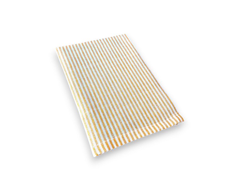 Corredor de la mesa »45 x 150 cm Matarrillo con rayas de brillo» Elegante choque de tela hecho de algodón »Reutilizable para bodas, celebración y gastronomía