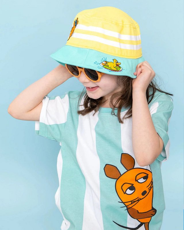 KOAA-The Mouse "Look" Stripes-T-shirt hvid/grøn