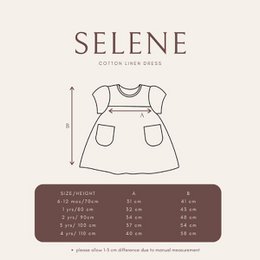 Abito Selene in cotone e lino