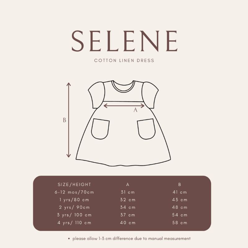 Sukienka z bawełnianego lnu Selene