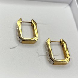 ELETTRA - Geometric earring in gold-plated steel