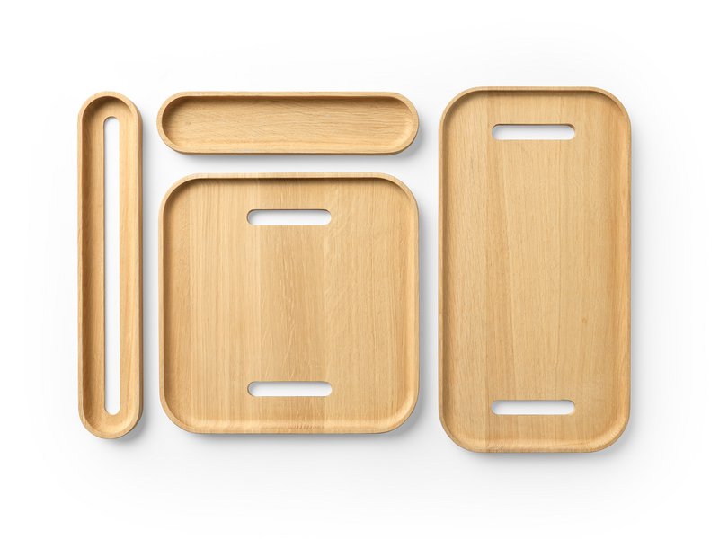 Small tray (30x30cm) Oak wood