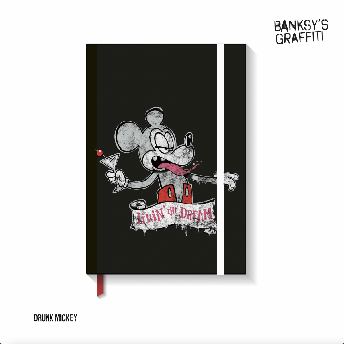 Banksy notitieboek in A5-formaat - Mickey Living the Dream