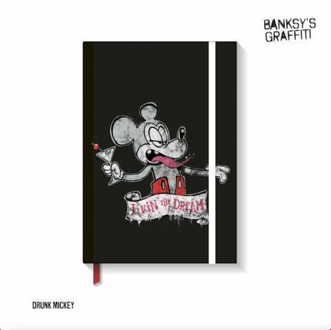 Banksy notitieboek in A5-formaat - Mickey Living the Dream
