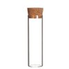 Glazen cilinder dwerg met kurk, 50ml, D3cm, H10cm, helder