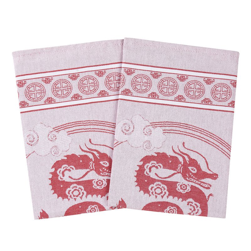 Küchenhandtuch Dragon Red Baumwolle (2 Stück)