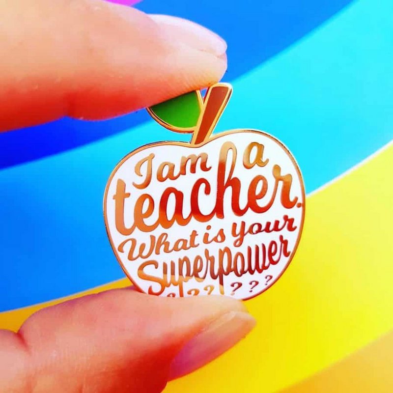 Pin I am a Teacher wit