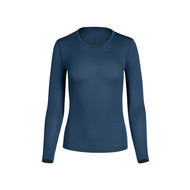 Women's Merino 160 Long Sleeve Crew Denim