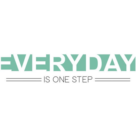 Magnetic marker board - Everyday is one step