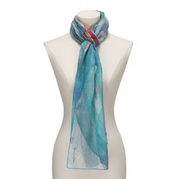 Blue Silk Foulard Mediterráneos