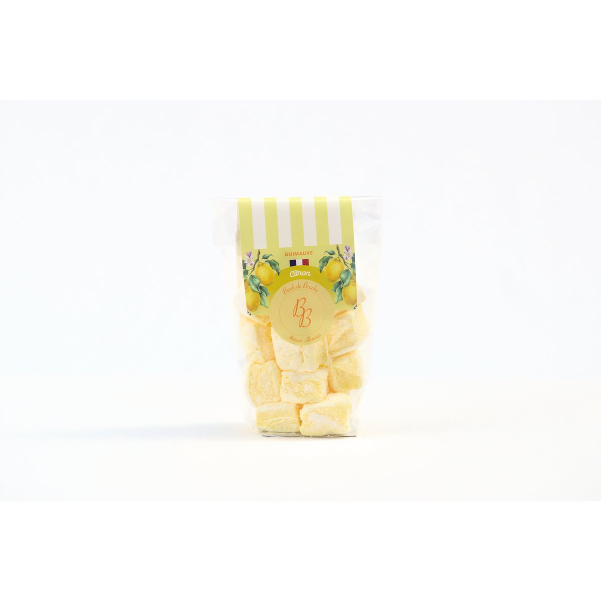 Rzemieślnicze pianki marshmallows z cytryną (torba 50g)