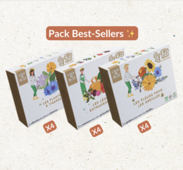Gartenkits - Weihnachtsgeschenkschachtel Weihnachten - Kräutertee - Außergewöhnliches Gemüse - Blumen Bienen - DIY