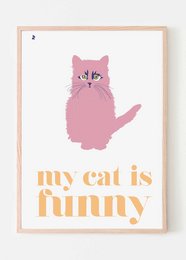 IL MIO GATTO È UN POSTER DIVERTENTE