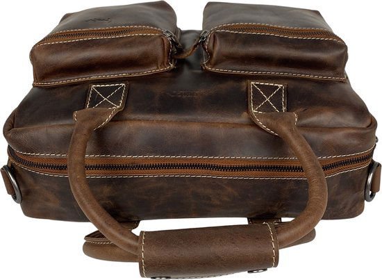 Stume a tracolla Cognac Cowboysbag Borsa per laptop da 13 pollici Buffaloer Borse Arrigo
