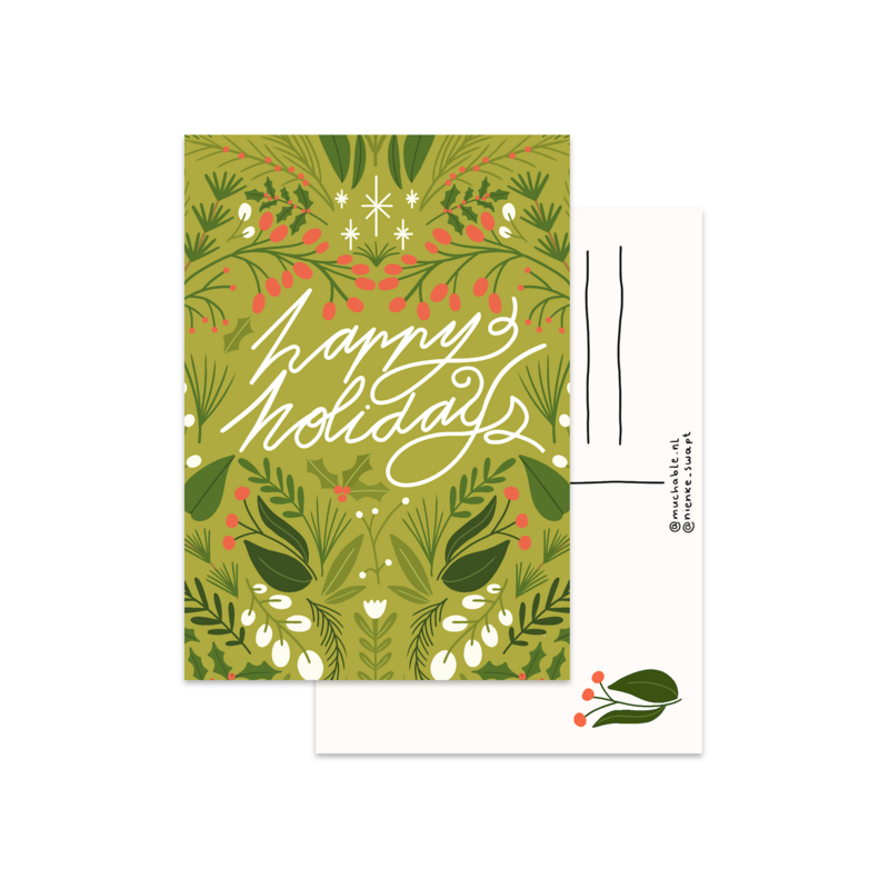 Christmas card Happy Holidays