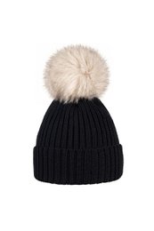 Bonnet OLLO – 100% laine mérinos – noir [B2B]